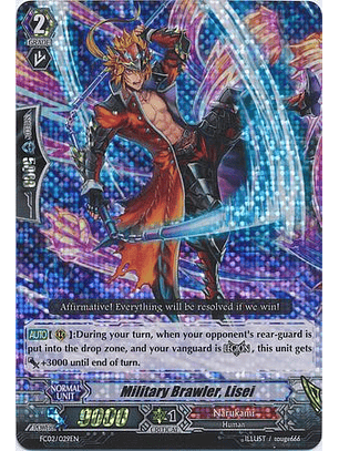 Military Brawler, Lisei - FC02/029EN - Triple Rare (RRR)