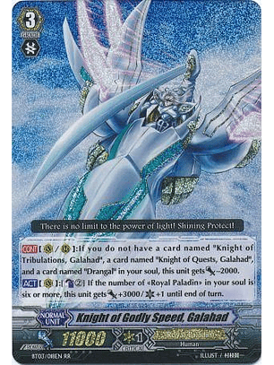 Knight of Godly Speed, Galahad - BT03/018EN - Double Rare (RR)