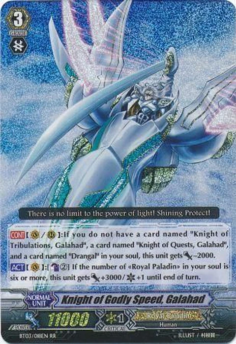 Knight of Godly Speed, Galahad - BT03/018EN - Double Rare (RR)