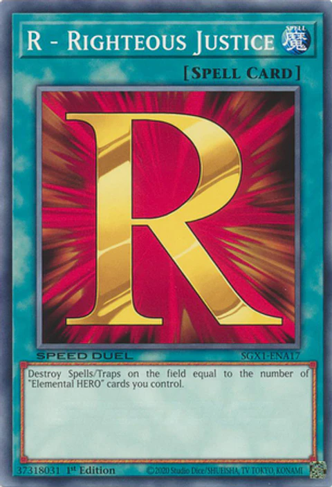 R - Righteous Justice - SGX1-ENA17 - Common 