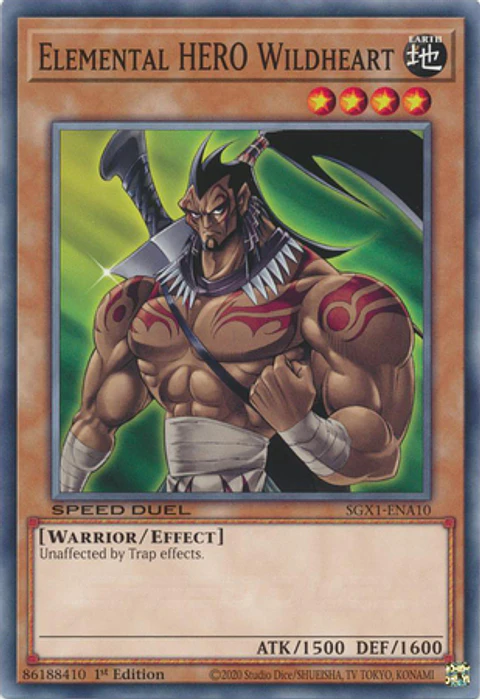 Elemental HERO Wildheart - SGX1-ENA10 - Common