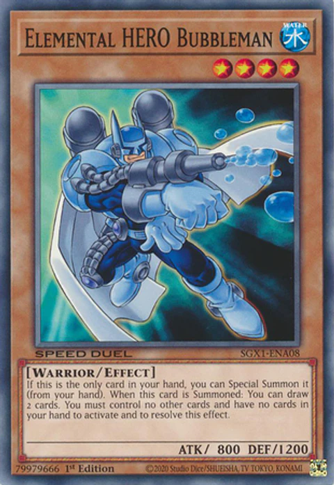 Elemental HERO Bubbleman - SGX1-ENA08 - Common