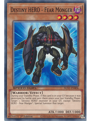 Destiny HERO - Fear Monger - SGX1-ENB06 - Common 