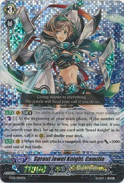 Sprout Jewel Knight, Camille - FC02/004EN - Triple Rare (RRR)