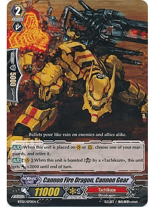 Cannon Fire Dragon, Cannon Gear - BT02/070EN - Common (C)