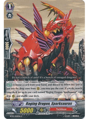 Raging Dragon, Sparksaurus - BT03/059EN - Common (C)
