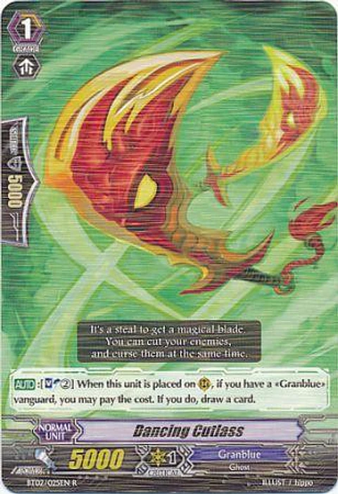 Dancing Cutlass - BT02/025EN - Rare (R)