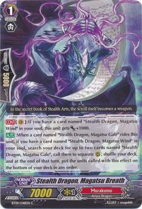 Stealth Dragon, Magatsu Breath - BT09/048EN - Common (C)