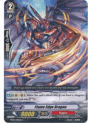 Flame Edge Dragon - BT03/076EN - Common (C)