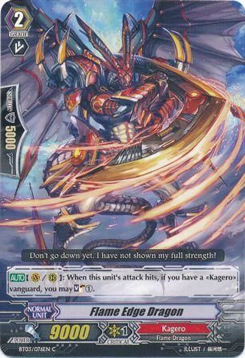Flame Edge Dragon - BT03/076EN - Common (C)