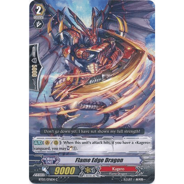 Flame Edge Dragon - BT03/076EN - Common (C)