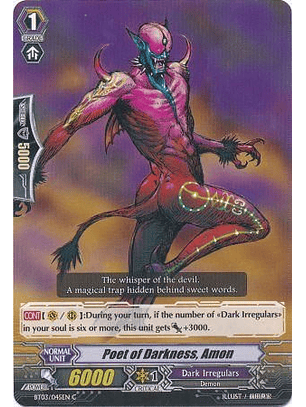 Poet of Darkness, Amon - BT03/045EN - Common (C)