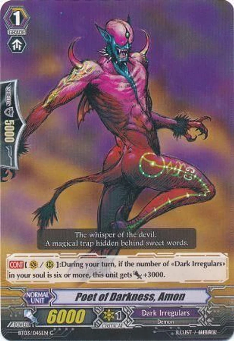 Poet of Darkness, Amon - BT03/045EN - Common (C)