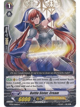 Battle Sister, Cream - BT09/066EN - Common (C)