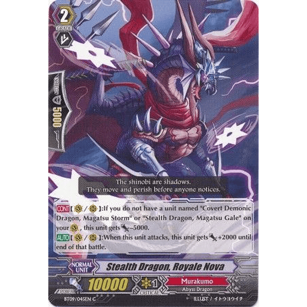 Stealth Dragon, Royale Nova - BT09/045EN - Common (C)