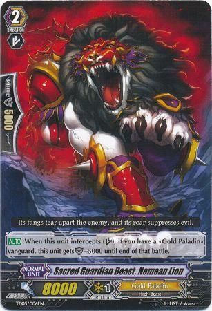 Sacred Guardian Beast, Nemean Lion - TD05/006EN 1