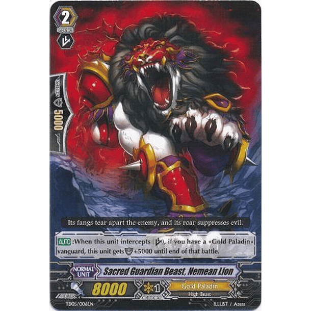 Sacred Guardian Beast, Nemean Lion - TD05/006EN