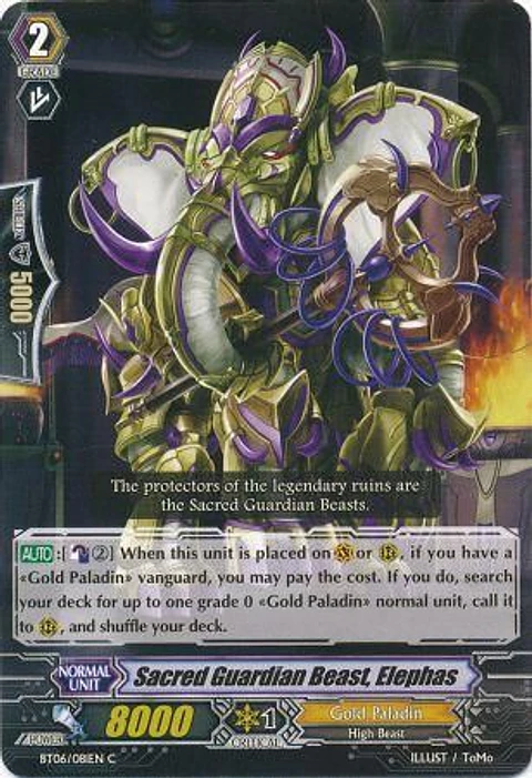 Sacred Guardian Beast, Elephas - BT06/081EN - Common (C)