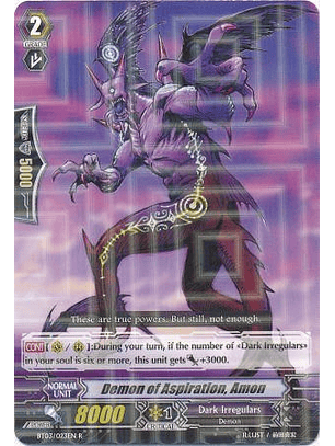 Demon of Aspiration, Amon - BT03/023EN - Rare (R)