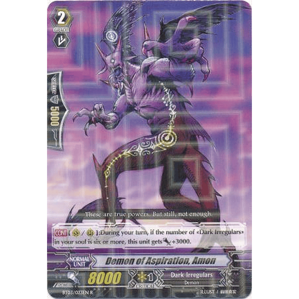 Demon of Aspiration, Amon - BT03/023EN - Rare (R)