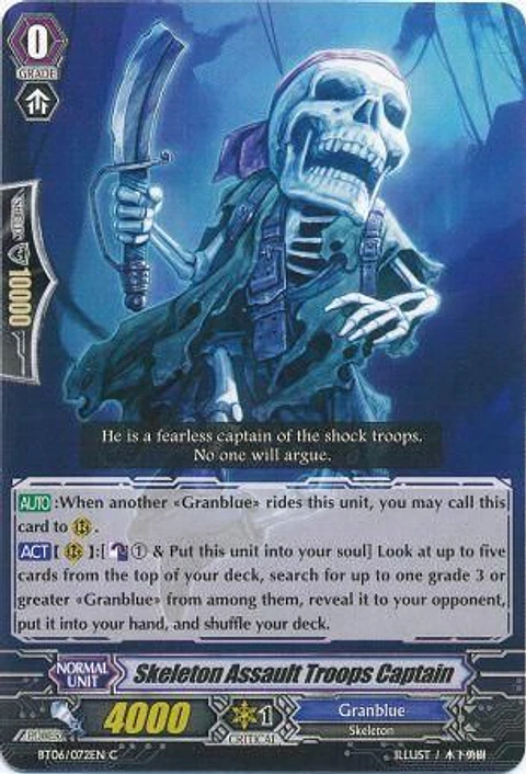 Skeleton Assault Troops Captain - BT06/072EN - Common (C)