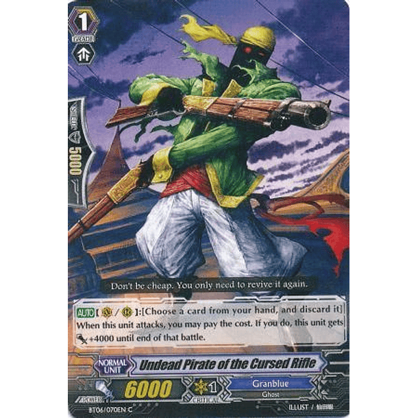 Undead Pirate of the Cursed Rifle - BT06/070EN - Common (C)