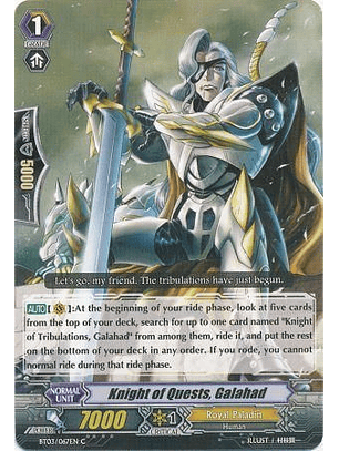 Knight of Quests, Galahad - BT03/067EN - Common (C)