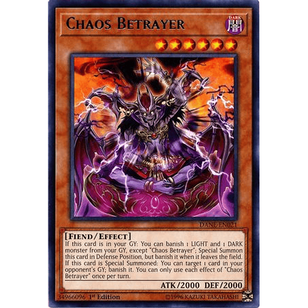Chaos Betrayer - DANE-EN021 - Rare 