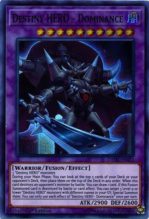 Destiny HERO - Dominance - DANE-EN031 - Super Rare