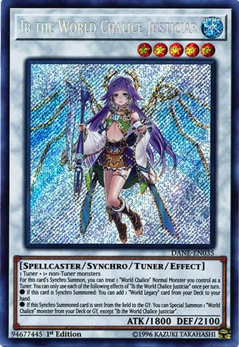 Ib the World Chalice Justiciar - DANE-EN035 - Secret Rare 