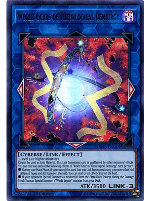 World Gears of Theurlogical Demiurgy - DANE-EN048 - Ultra Rare 