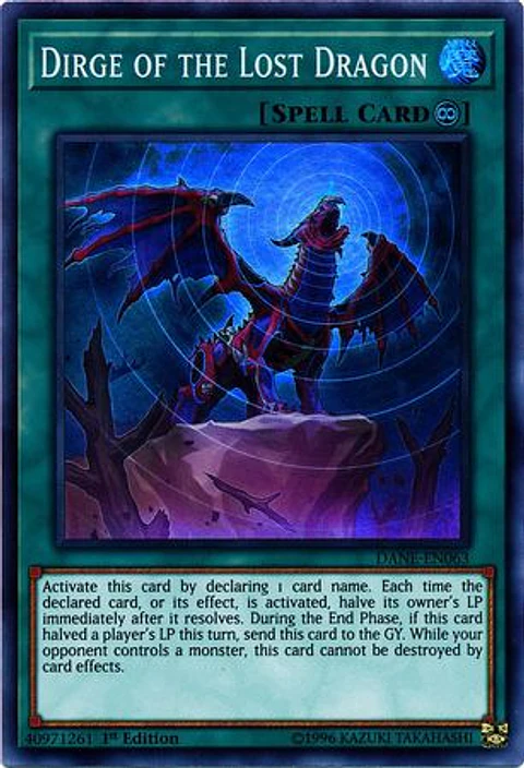 Dirge of the Lost Dragon - DANE-EN063 - Super Rare