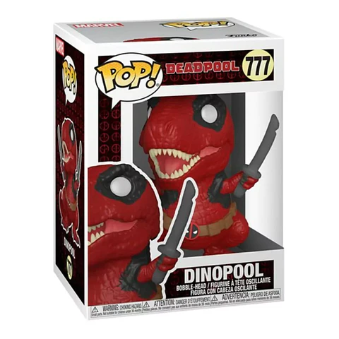 Funko Pop Marvel: Deadpool 30 Aniversario - Dinopool (daño en caja)