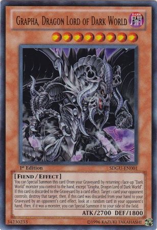 Grapha, Dragon Lord of Dark World - SDGU-EN001 - Ultra Rare (español) 1
