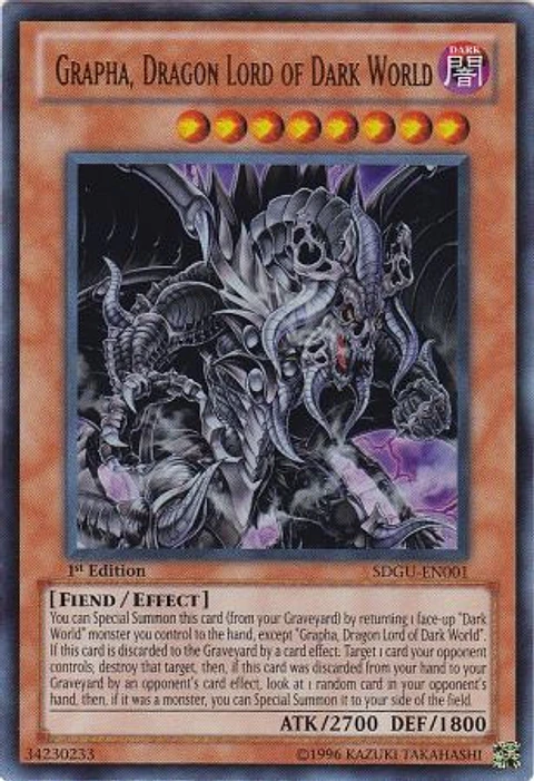 Grapha, Dragon Lord of Dark World - SDGU-EN001 - Ultra Rare (español)