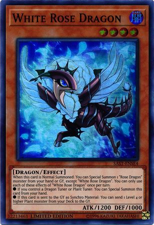 White Rose Dragon - SAST-ENSE4 - Super Rare Limited Edition 1