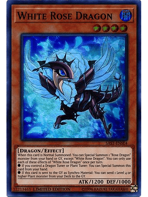White Rose Dragon - SAST-ENSE4 - Super Rare Limited Edition