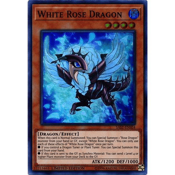 White Rose Dragon - SAST-ENSE4 - Super Rare Limited Edition