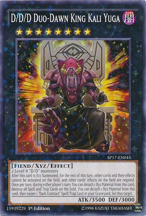 D/D/D Duo-Dawn King Kali Yuga - SP17-EN045 - Starfoil Rare