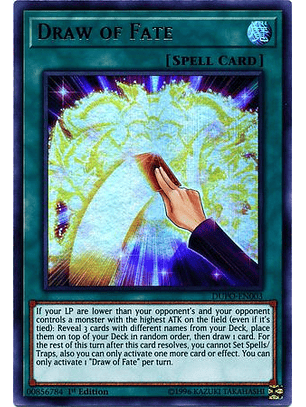 Draw of Fate - DUPO-EN003 - Ultra Rare  