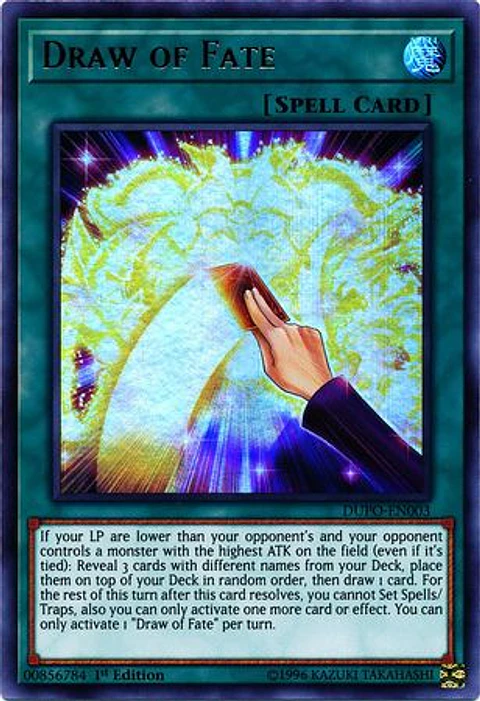 Draw of Fate - DUPO-EN003 - Ultra Rare  