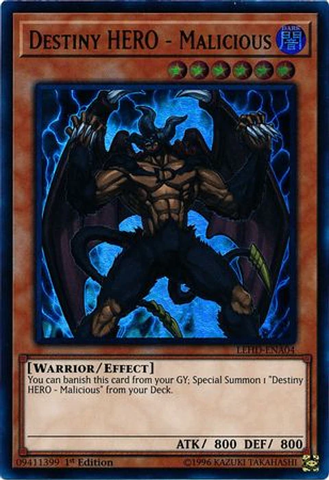 Destiny HERO - Malicious - LEHD-ENA04 - Ultra Rare 
