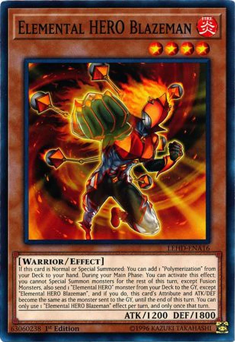 Elemental HERO Blazeman - LEHD-ENA16 - Common 