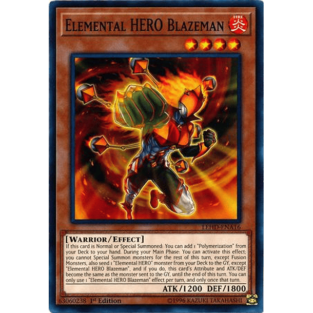 Elemental HERO Blazeman - LEHD-ENA16 - Common 