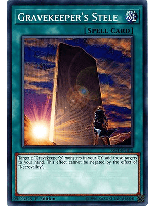 Gravekeeper's Stele - SS01-ENB12 - Common