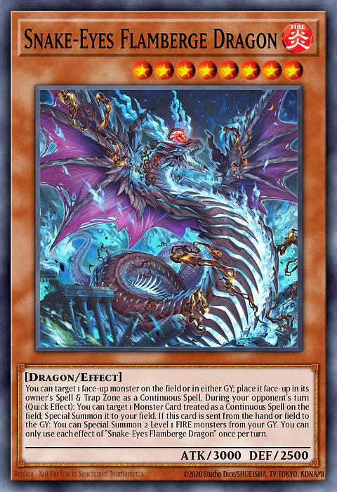 Snake-Eyes Flamberge Dragon - RA03-EN033
