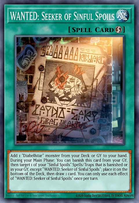 WANTED: Seeker of Sinful Spoils - RA03-EN074