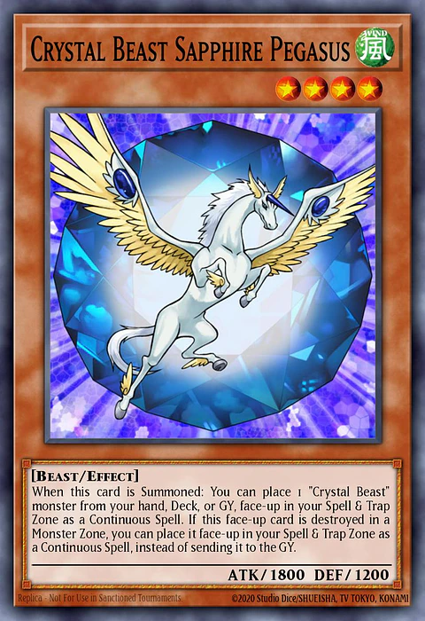 Crystal Beast Sapphire Pegasus - RA03-EN179