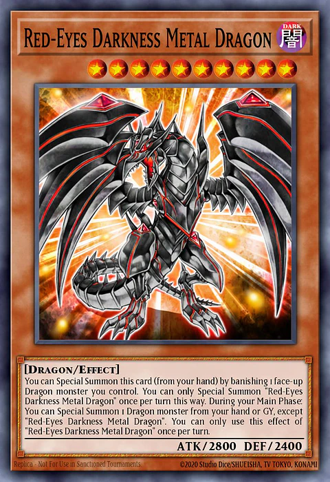 Red-Eyes Darkness Metal Dragon - RA03-EN212