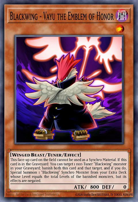 Blackwing - Vayu the Emblem of Honor - RA03-EN224